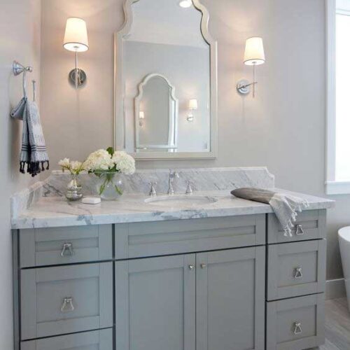 Carrara Mermer Banyo Tezgah TZ049