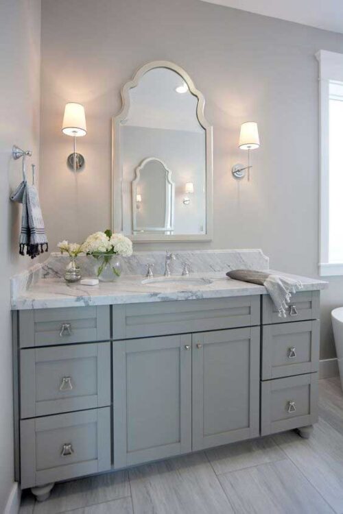 Carrara Mermer Banyo Tezgah TZ049