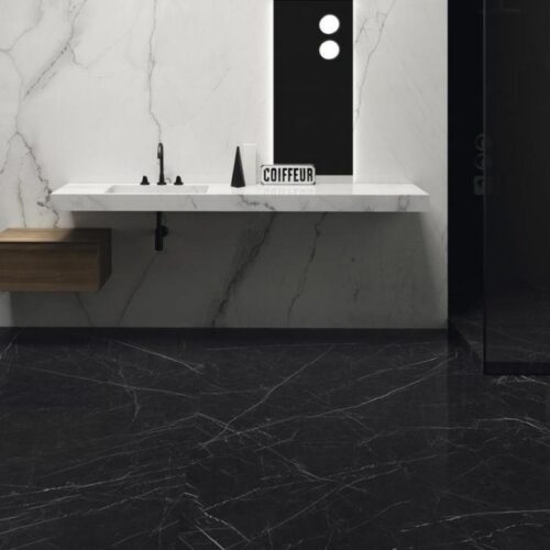 Dark Marquina Porselen Banyo Uygulama(PB-013)