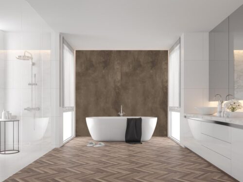 Iron Corten Porselen Banyo Uygulama(PB-016)