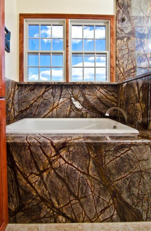 Rain Forest Brown Mermer Banyo BNY081